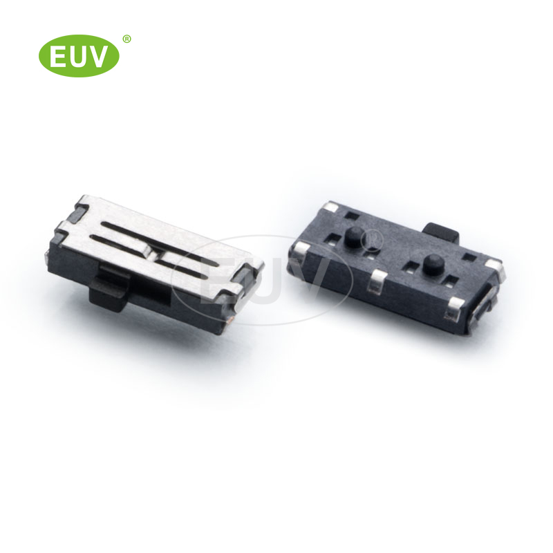 5P 側拔 1P2T U型腳 柄高1.0/1.5mm 貼片撥動開關